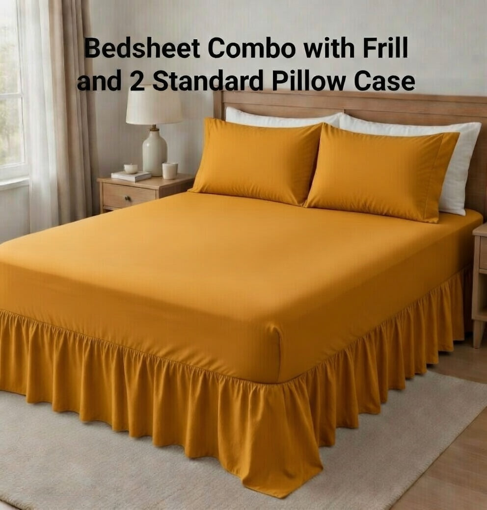 Combo Bed sheet 2in1 Plain