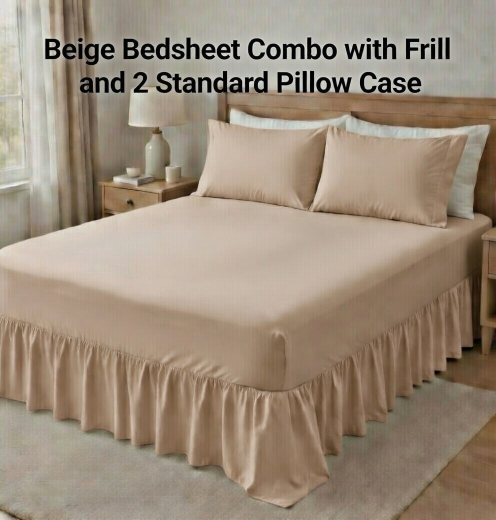 Combo Bed sheet 2in1 Plain