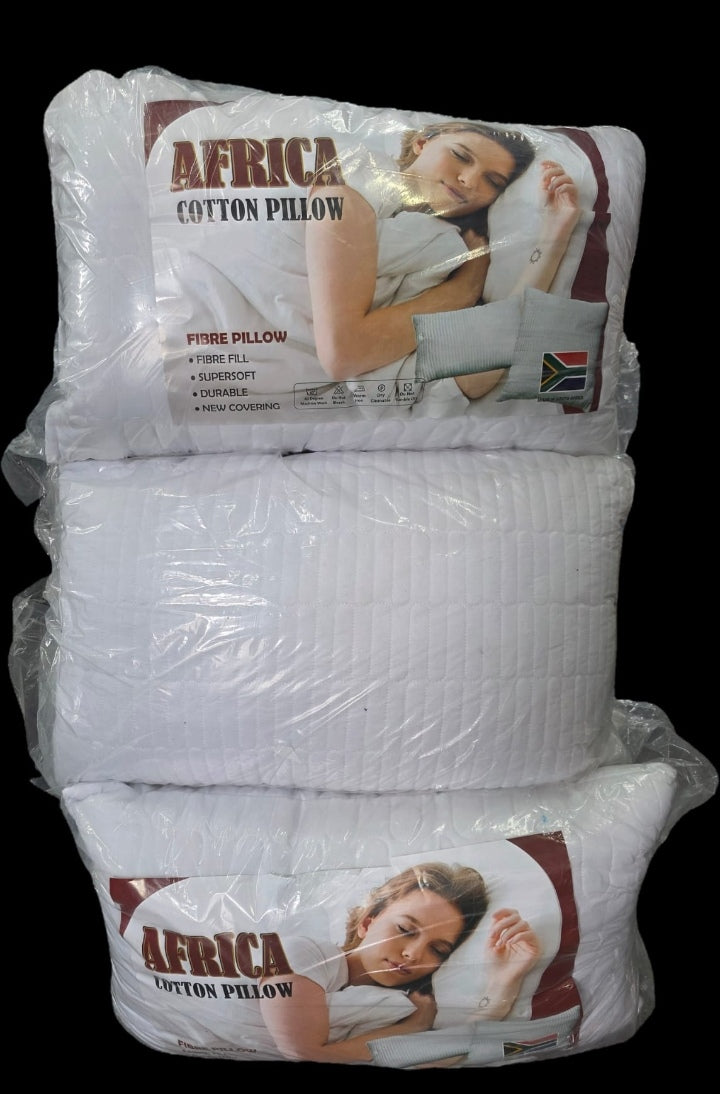 Africa Cotton Fibre Pillow 2 in pack Emerald Linen