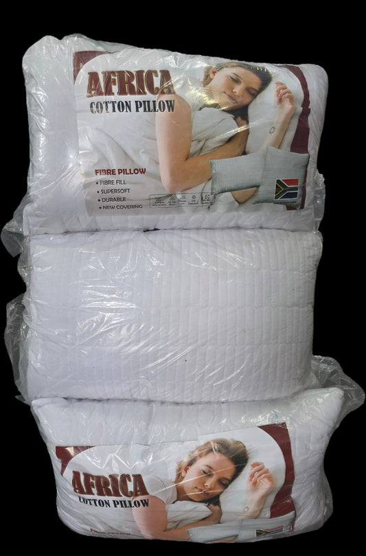 Africa Cotton Fibre Pillow 2 in pack Emerald Linen