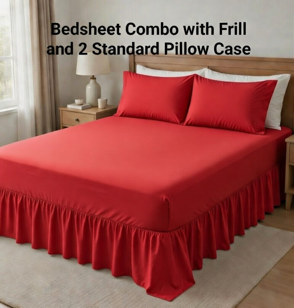 Combo Bed sheet 2in1 Plain