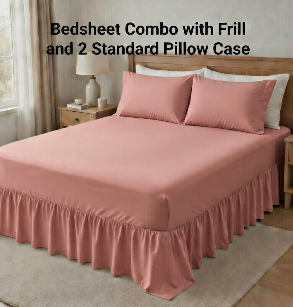 Combo Bed sheet 2in1 Plain