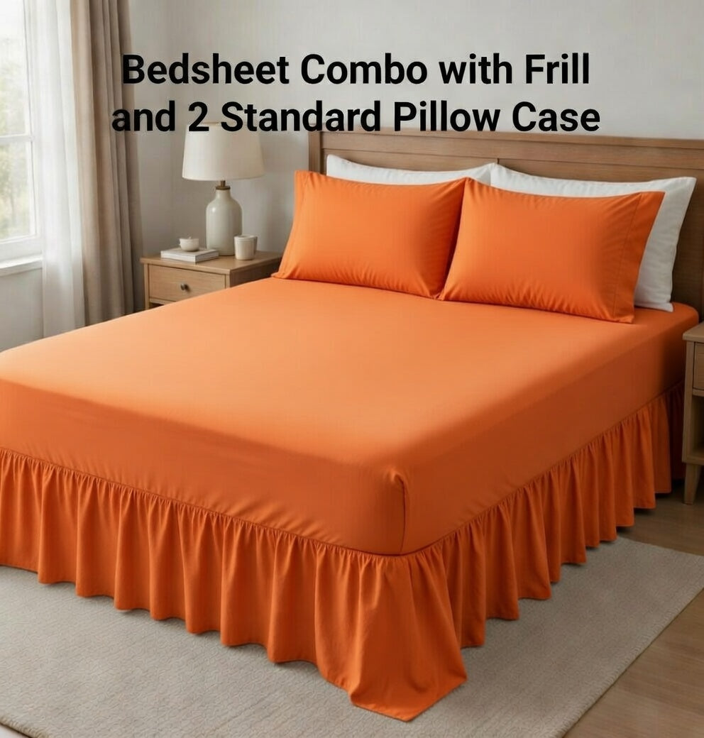 Combo Bed sheet 2in1 Plain