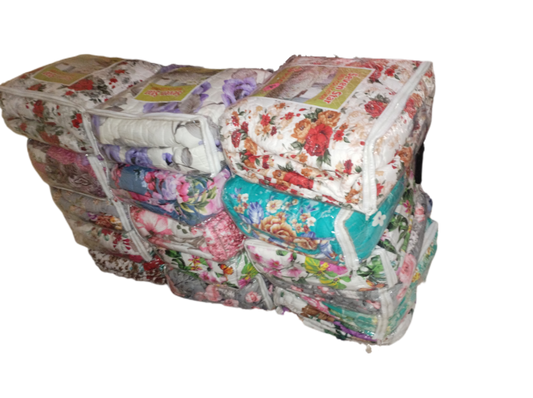 Quilted Comforters Plain & Florals