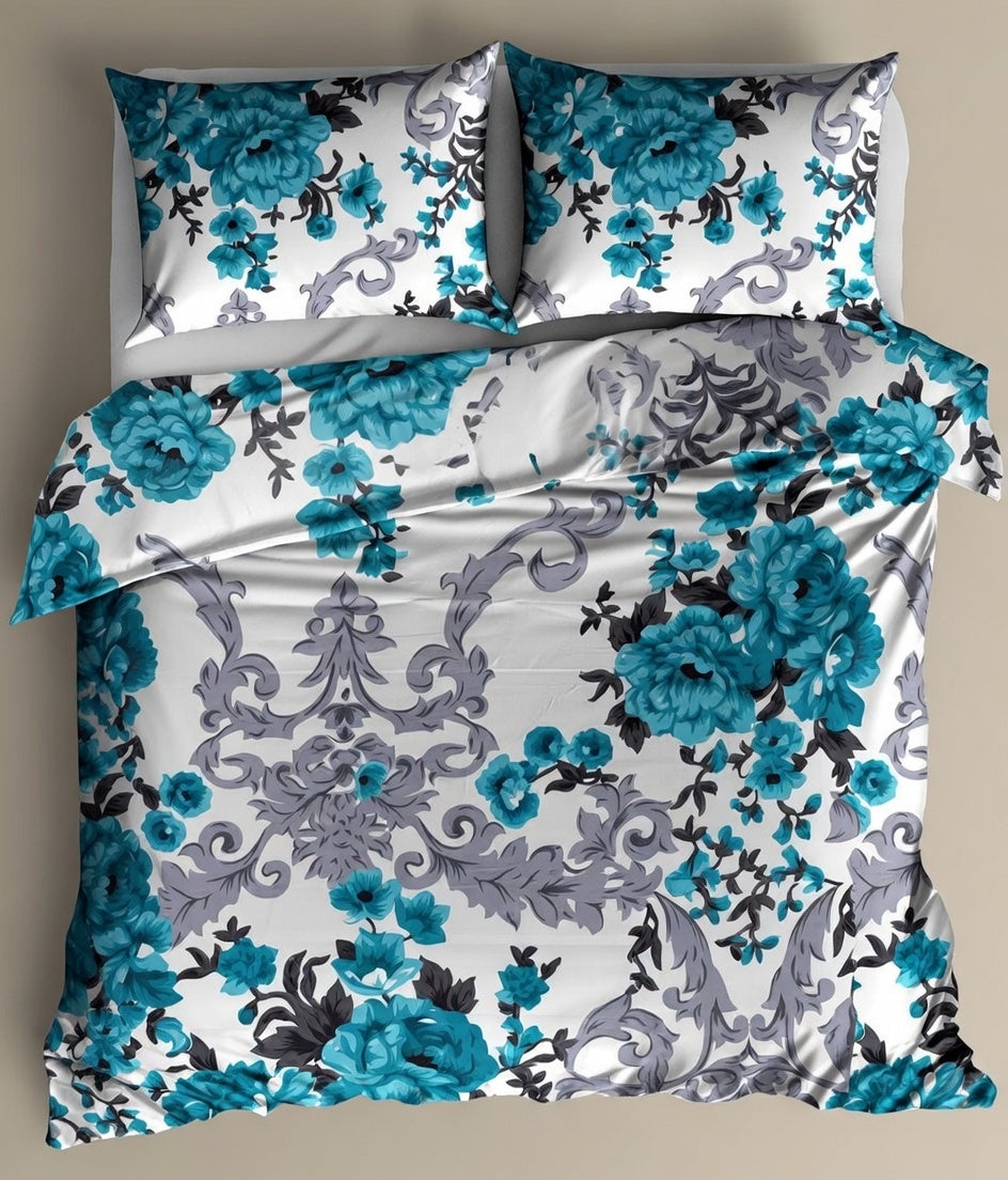 Duvet Cover Set 3 Piece Florals