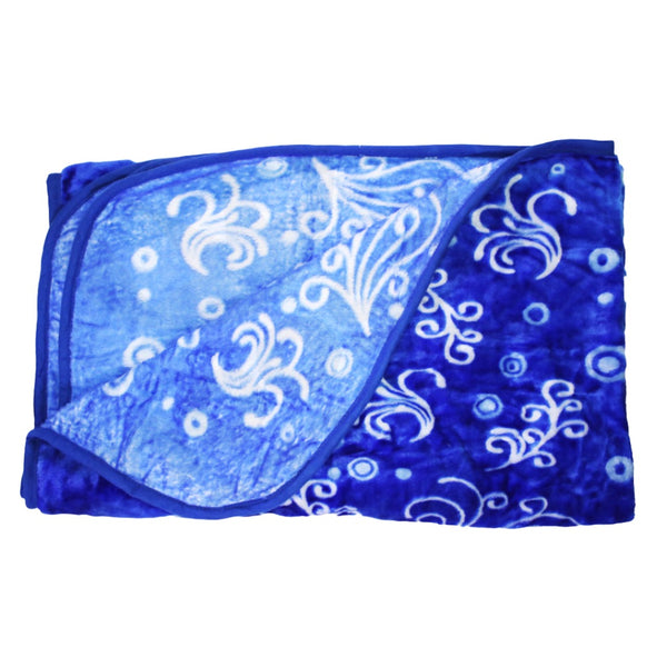 Mink Blanket 1ply 3/4 Ocean Light