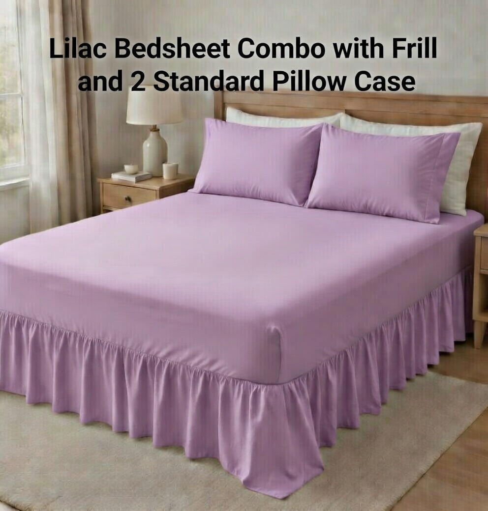 Combo Bed sheet 2in1 Plain