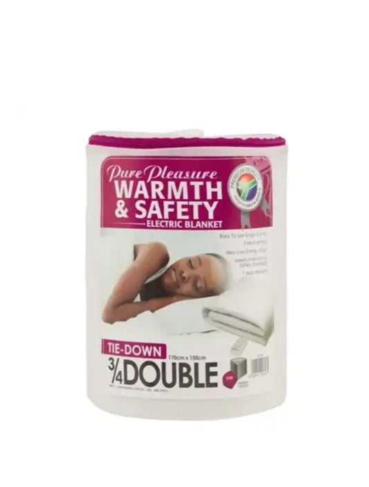 Pure Pleasure 3/4 Double Tie-Down Electric Blanket