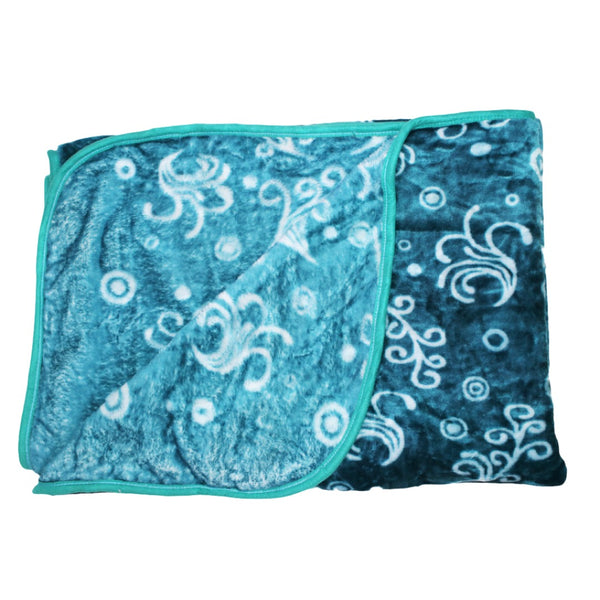 Mink Blanket 1ply 3/4 Ocean Light